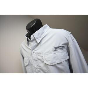 Habit Vented Fishing Shirt Gray Long Sleeve Camping Outdoors Mens Size 3XL